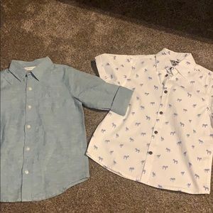 2 boys button ups size S 4/5